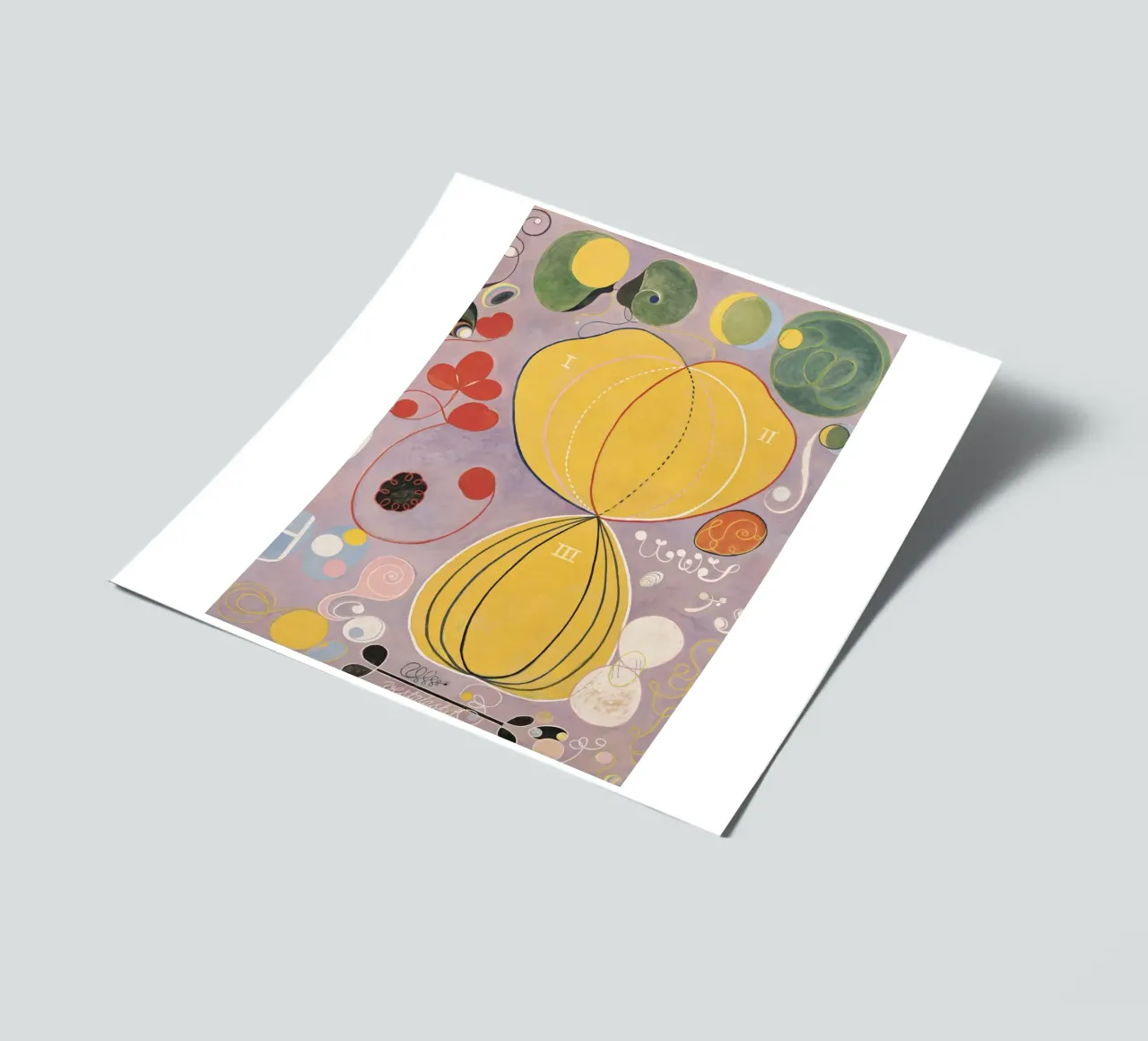 Hilma af Klint - Les dix plus grands n° 7 L'âge adulte 1907 planche autocollant de 50 masterpieces