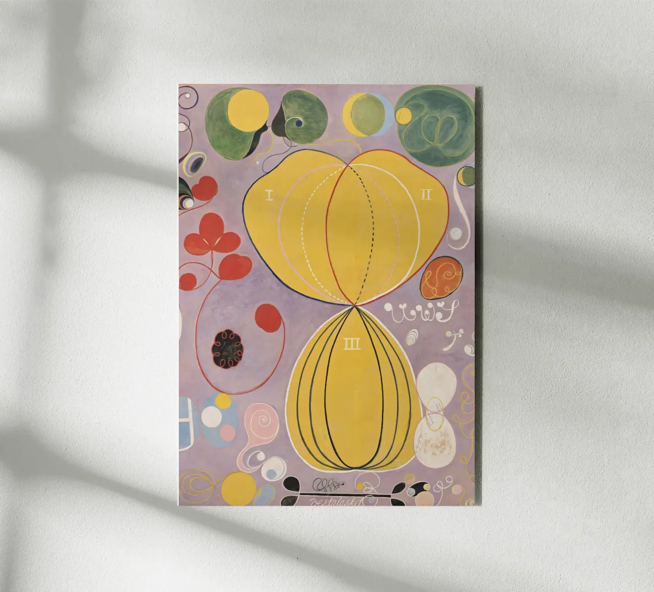 Hilma af Klint - Les dix plus grands n° 7 L'âge adulte 1907 alu dibond de 50 masterpieces