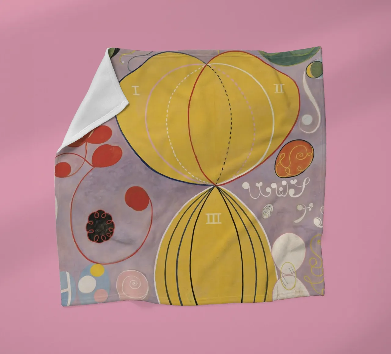 Hilma af Klint - The Ten Largest No. 7 Adulthood 1907 fleece blanket by 50 masterpieces