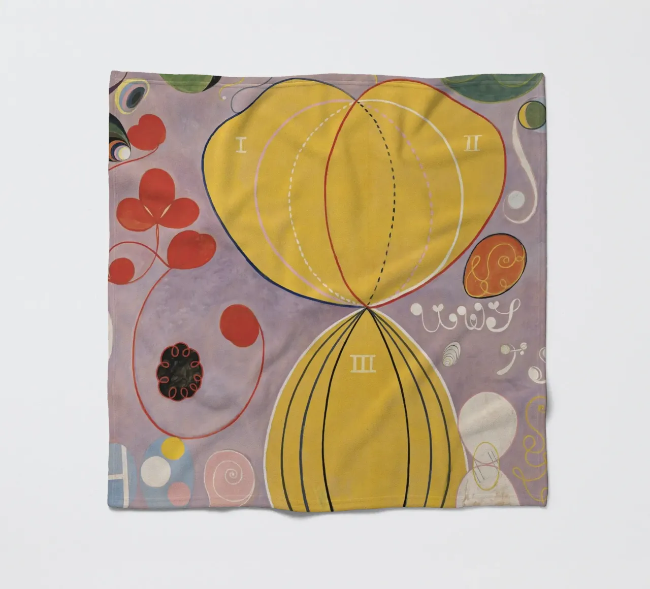 Hilma af Klint - The Ten Largest No. 7 Adulthood 1907 fleece blanket by 50 masterpieces