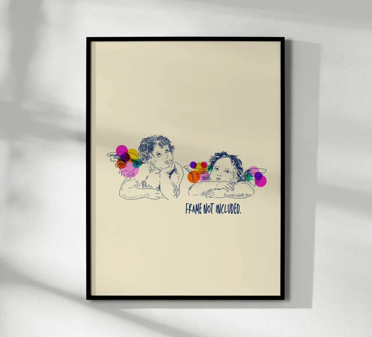 Angels poster con telaio in alluminio da Indigo Rain