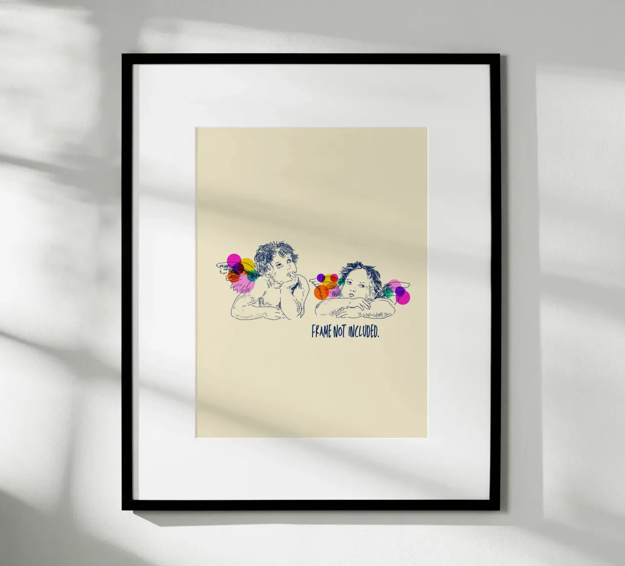 Angels poster con telaio in alluminio da Indigo Rain