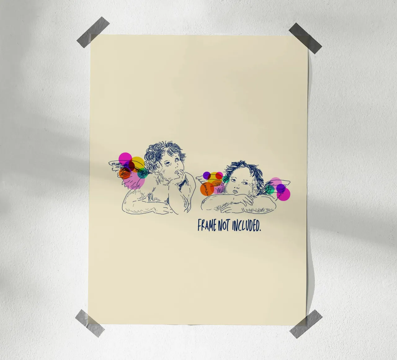 Angels poster con telaio in alluminio da Indigo Rain
