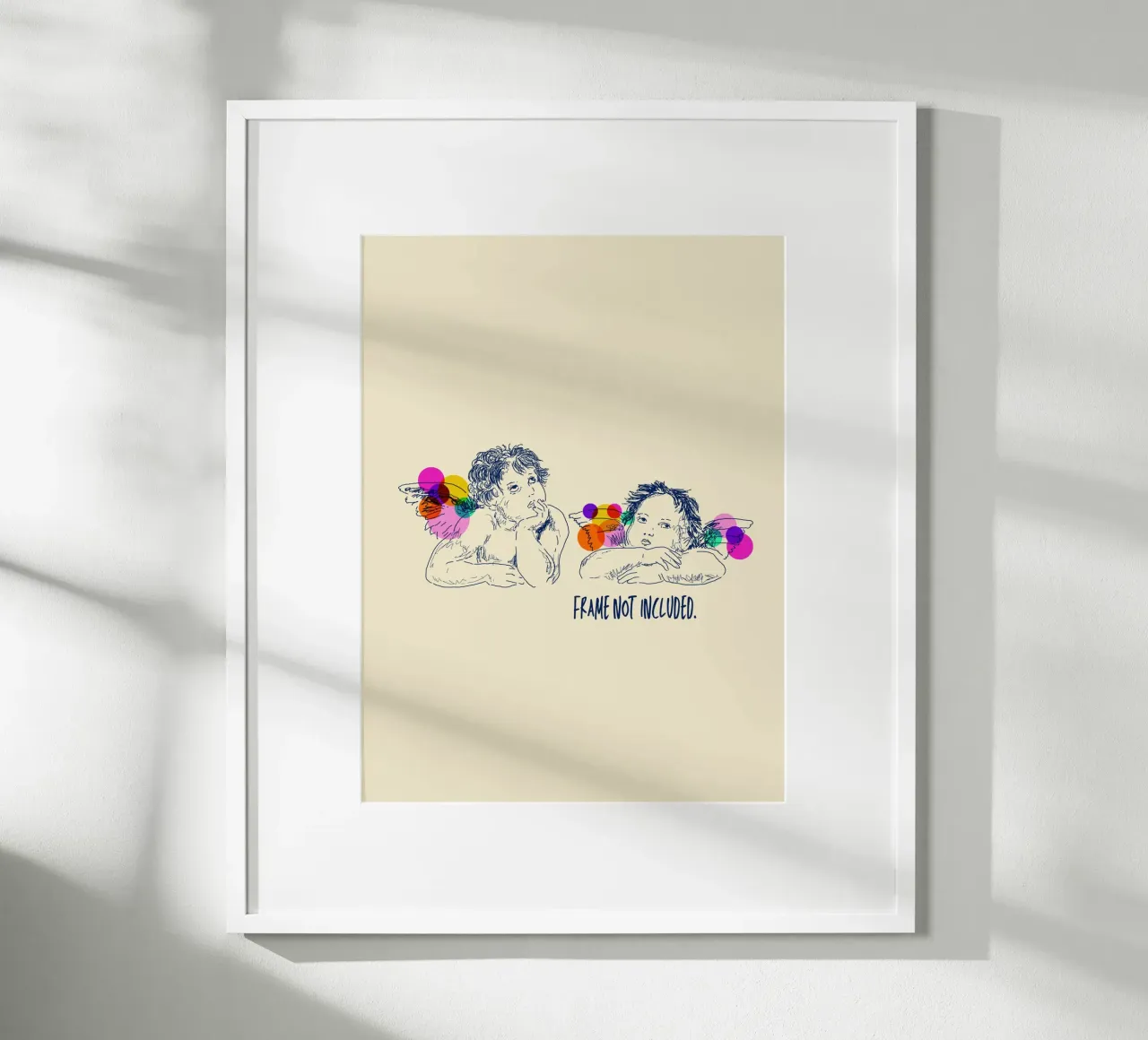 Angels poster con telaio in alluminio da Indigo Rain