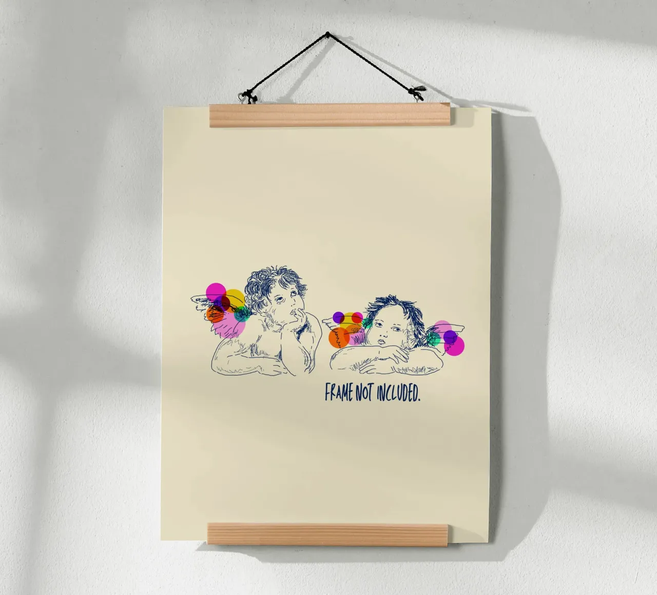 Angels poster con telaio in alluminio da Indigo Rain