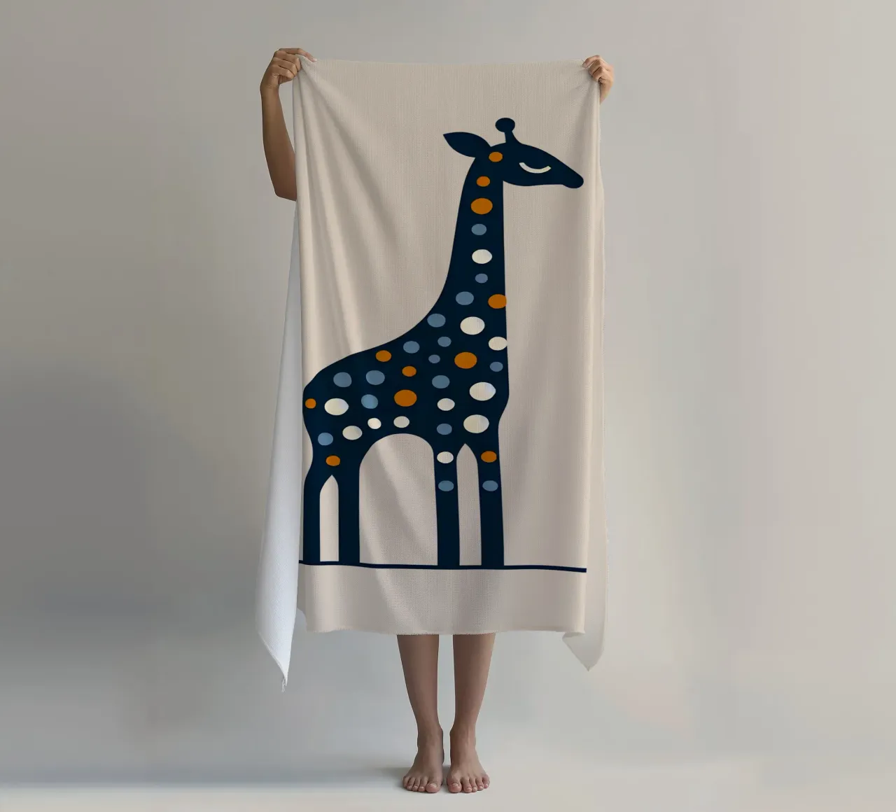 Giraffe telo mare da Digital Naive
