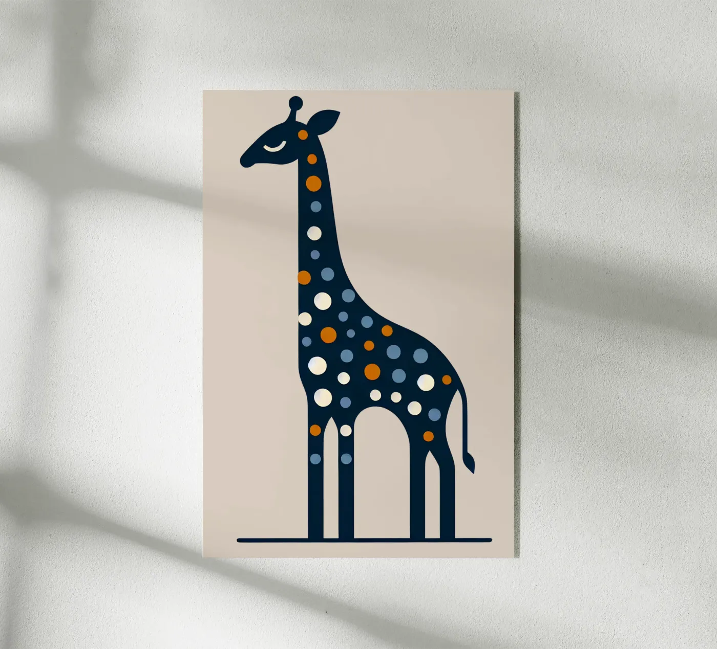 Giraffe acrylic glass by Digital Naive