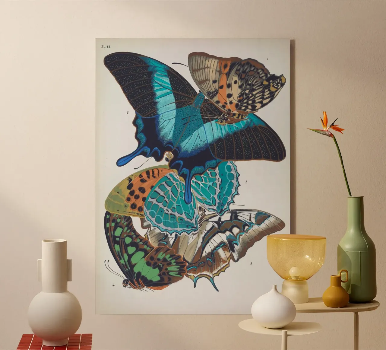 Vlindercollage plexiglass da vintagebotanics