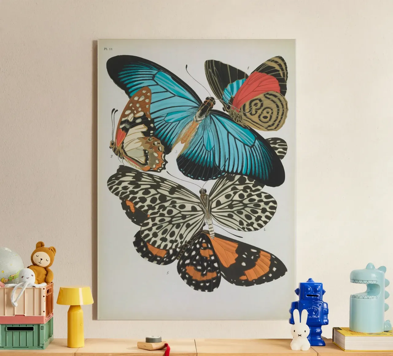 Vlindercollage plexiglass da vintagebotanics