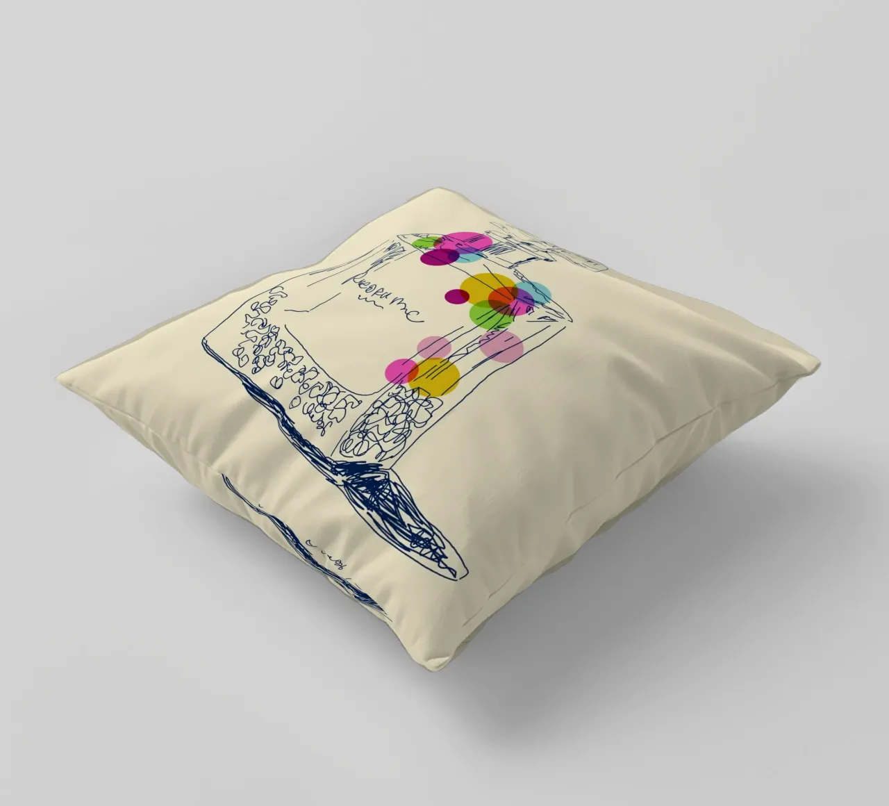 Fragrance in Line cuscino da Indigo Rain
