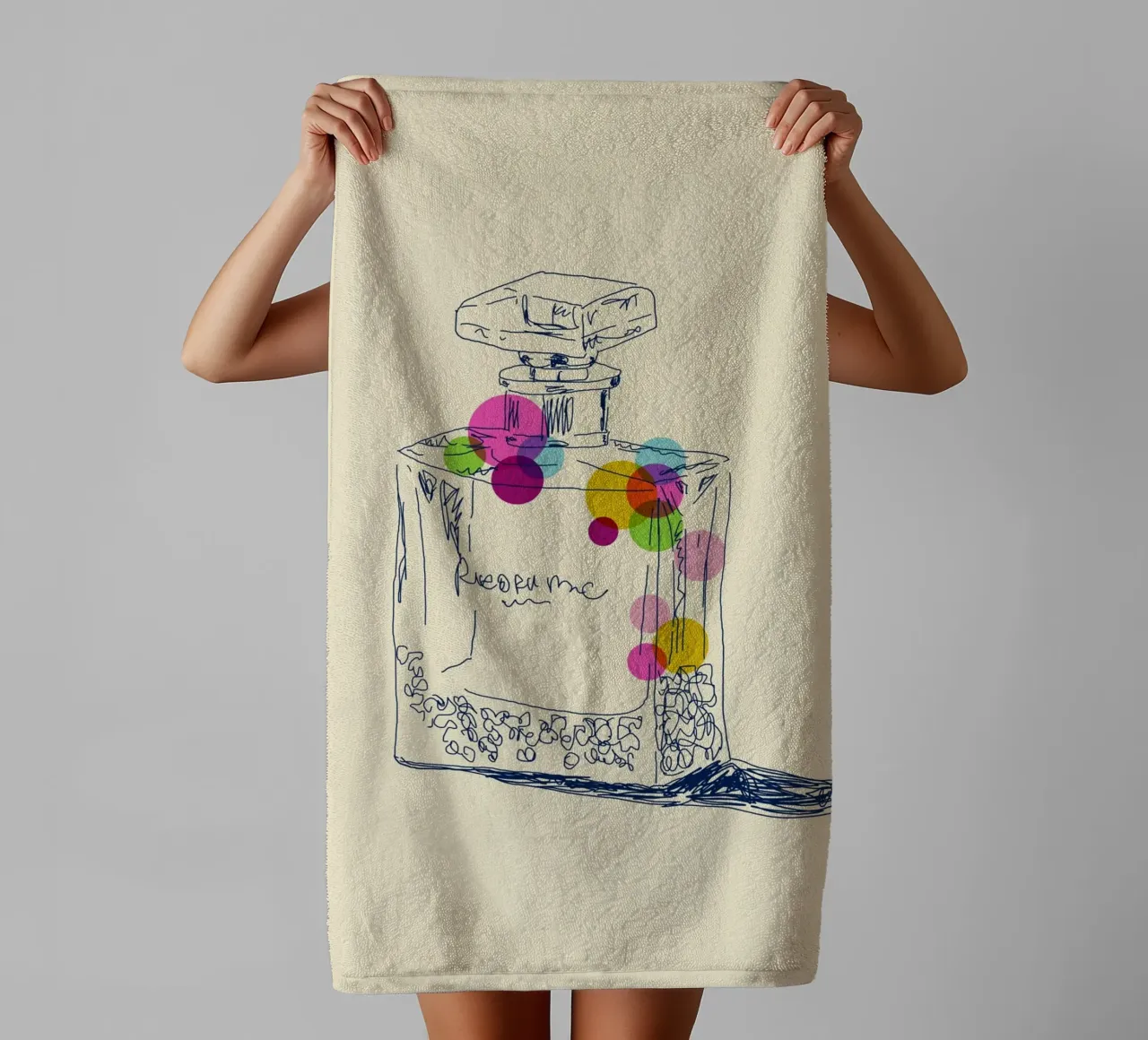 Fragrance in Line asciugamano da bagno da Indigo Rain