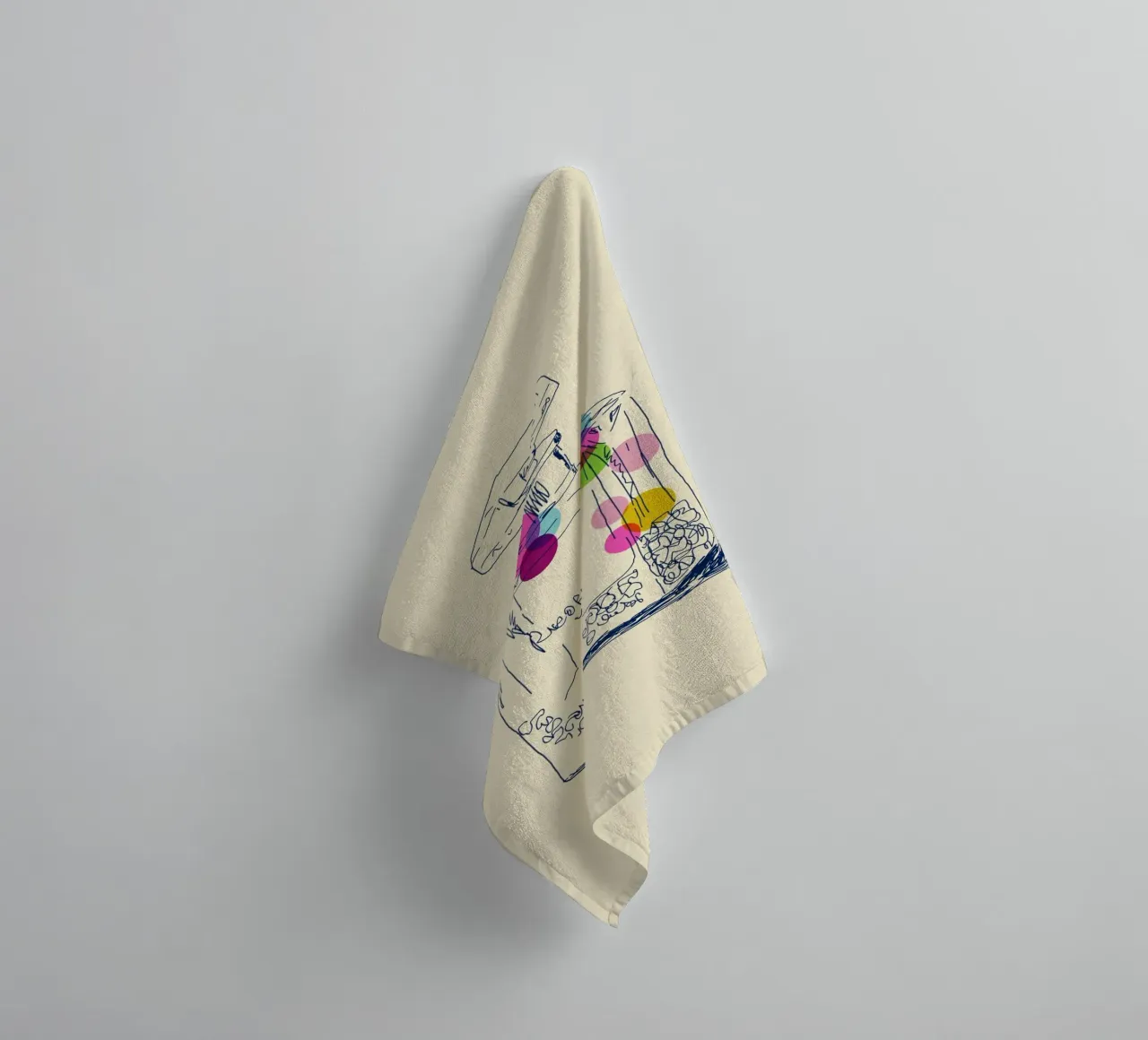Fragrance in Line asciugamano da bagno da Indigo Rain