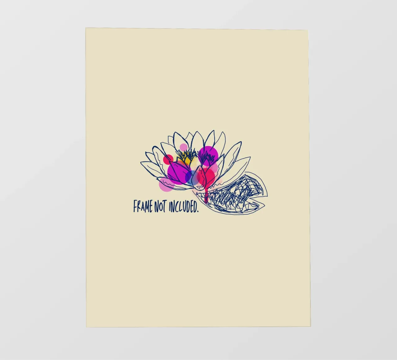 Modern Water Lily pellicola backlit da Indigo Rain