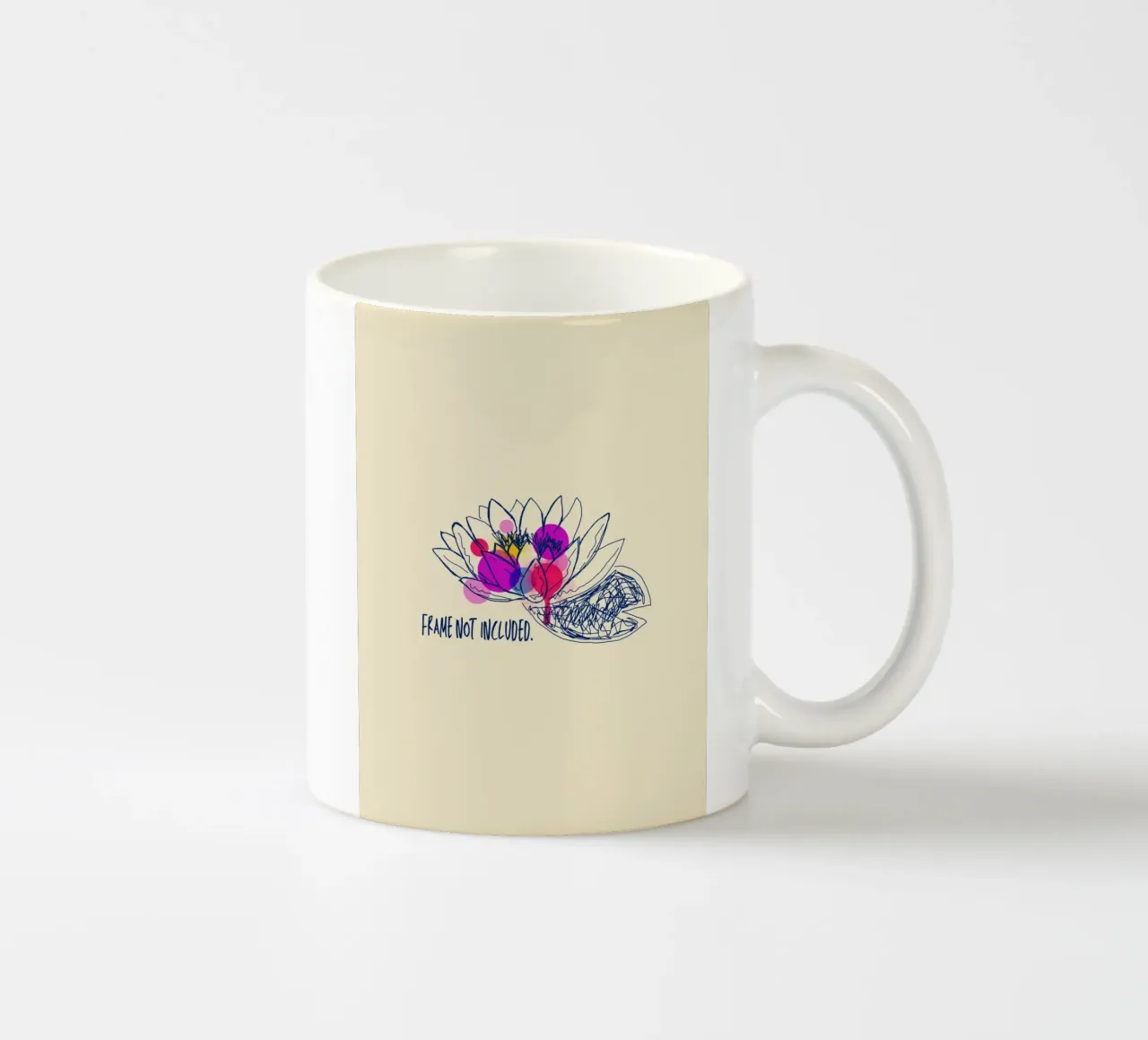 Modern Water Lily tazza in ceramica da Indigo Rain