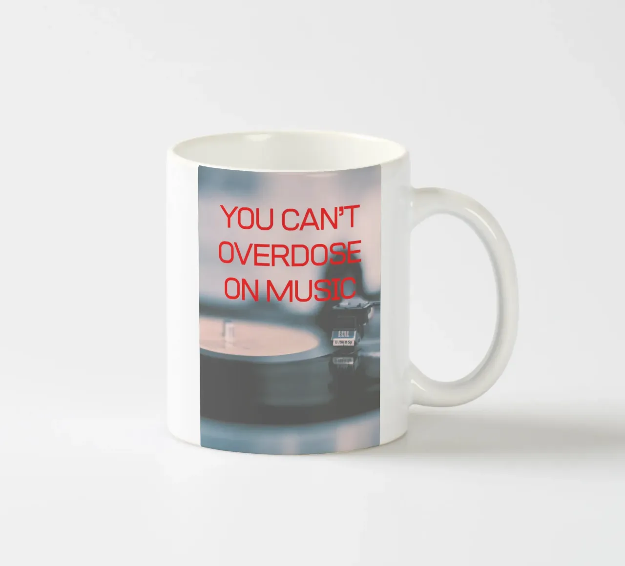 YOU CAN‘T OVERDOSE ON MUSIC tazza in ceramica da Einfach Uebel