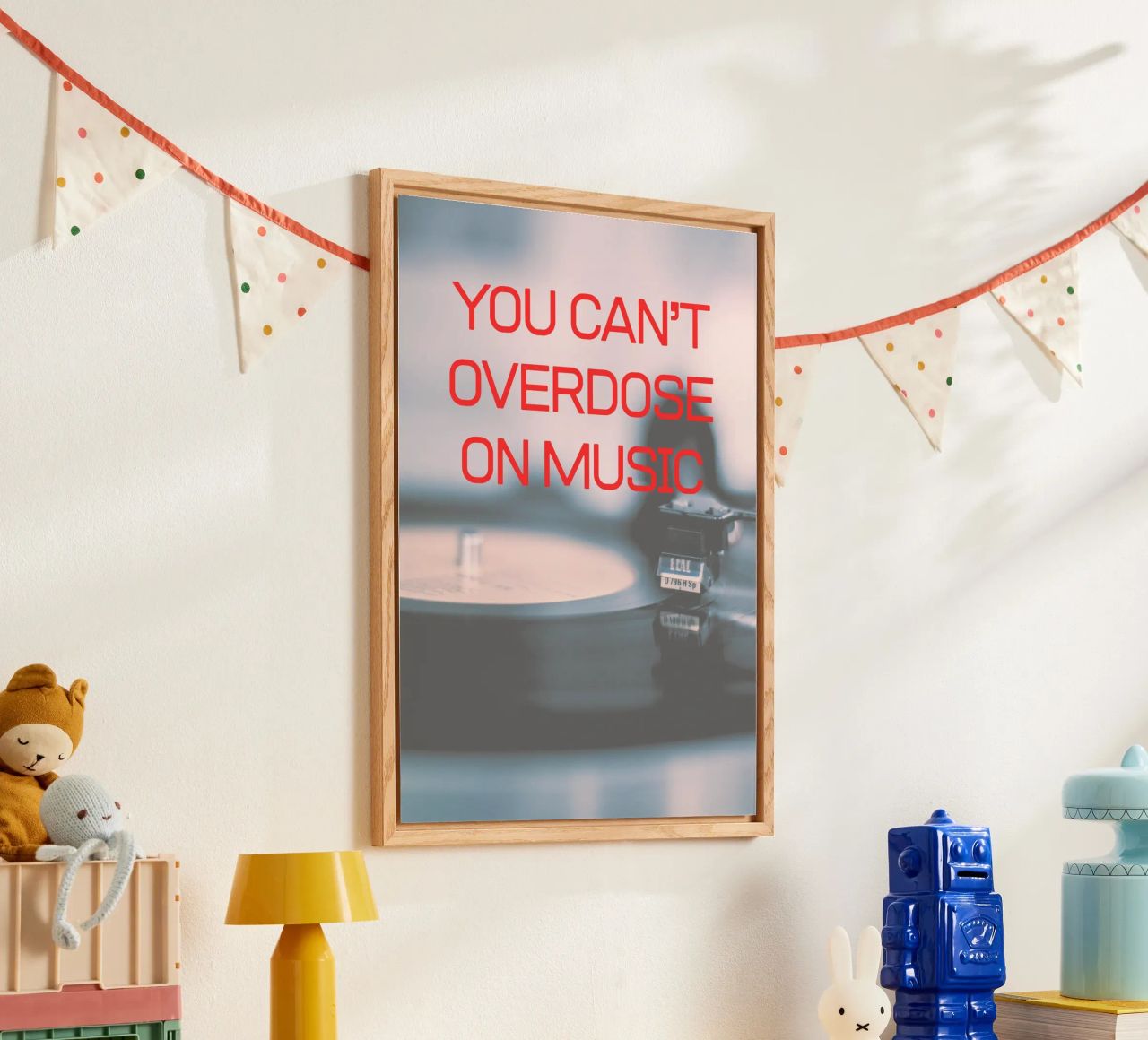 YOU CAN‘T OVERDOSE ON MUSIC plexiglass da Einfach Uebel