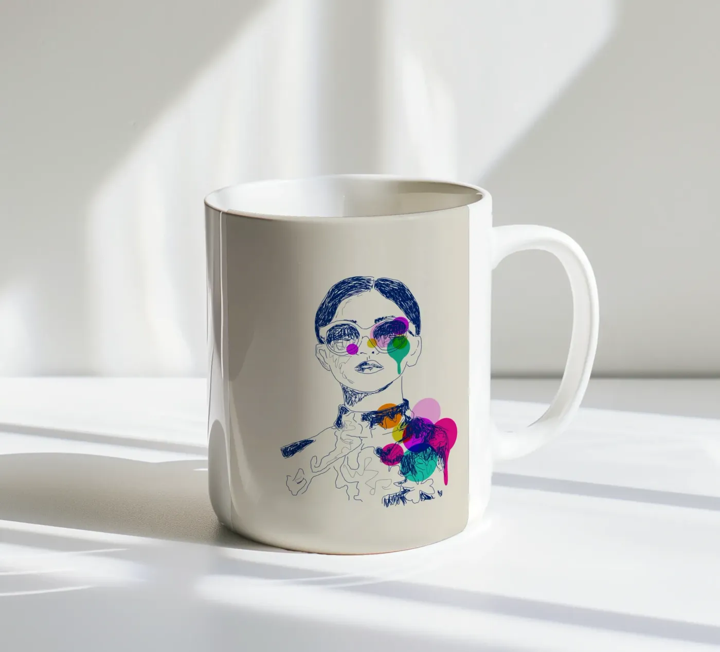 Retro Chic ceramic mug by Indigo Rain