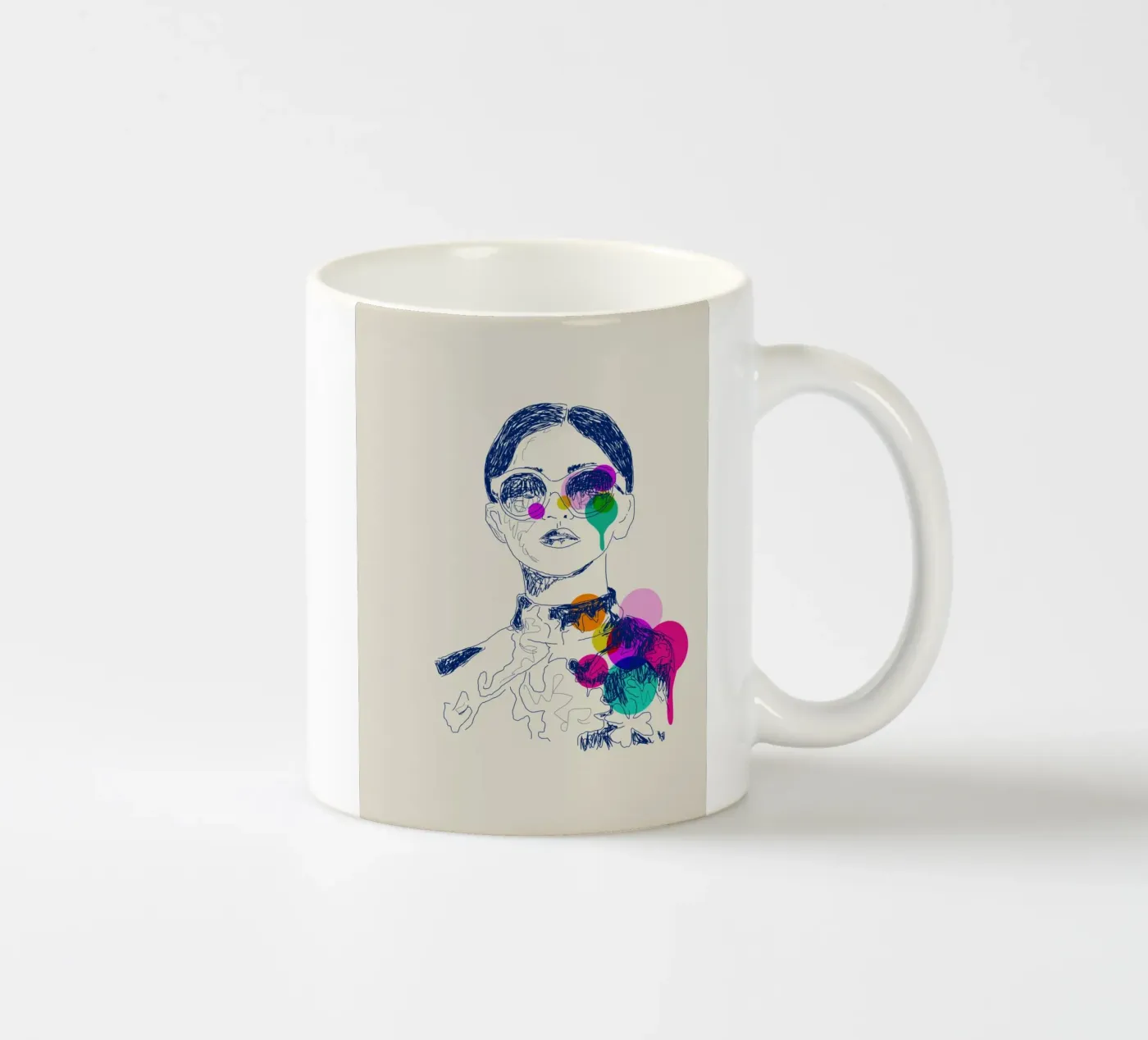 Retro Chic ceramic mug by Indigo Rain