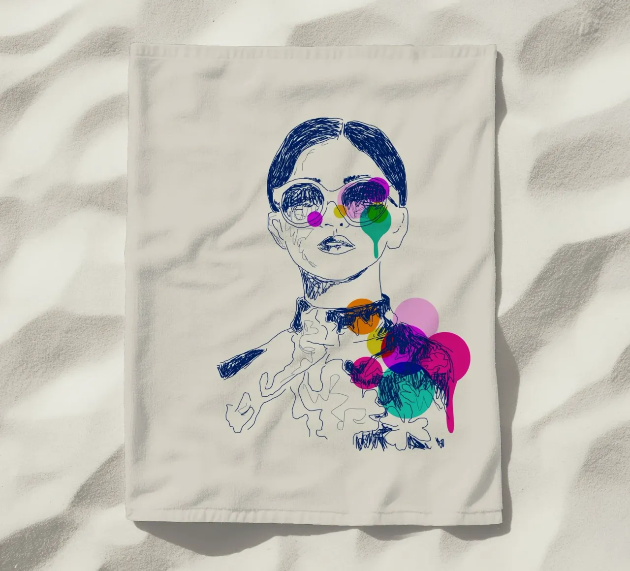 Retro Chic telo mare da Indigo Rain