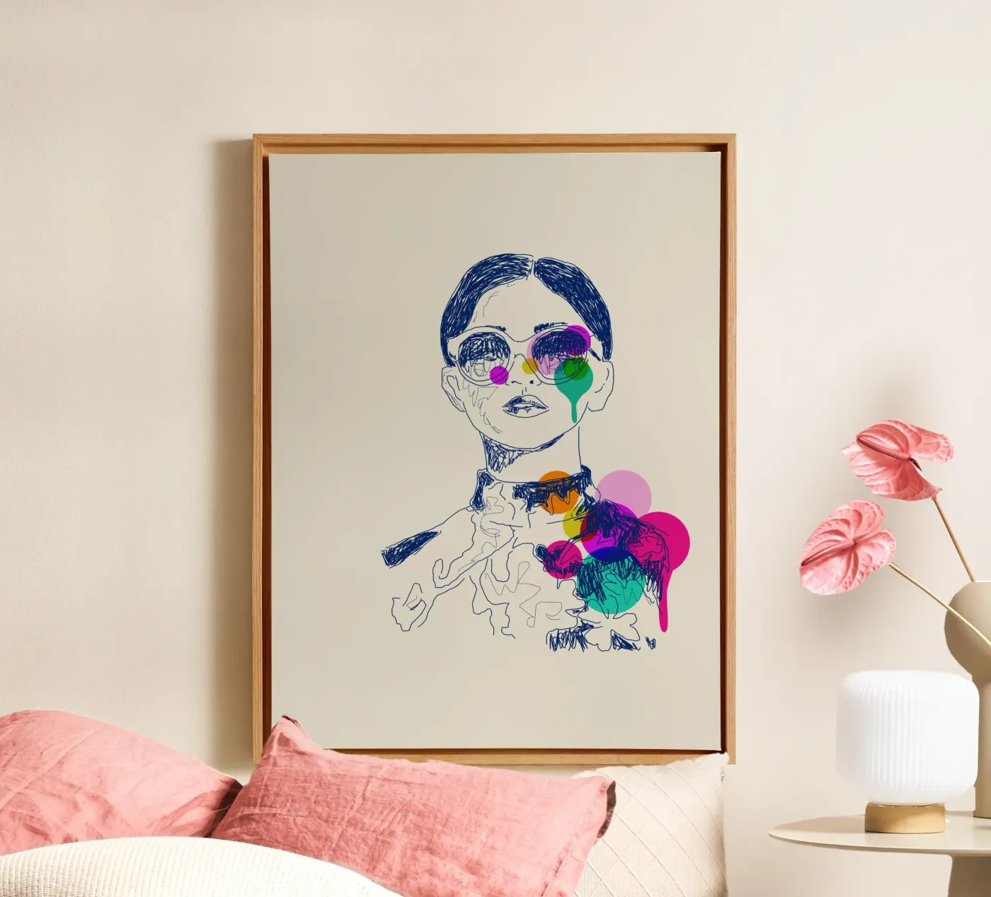 Retro Chic tela da Indigo Rain
