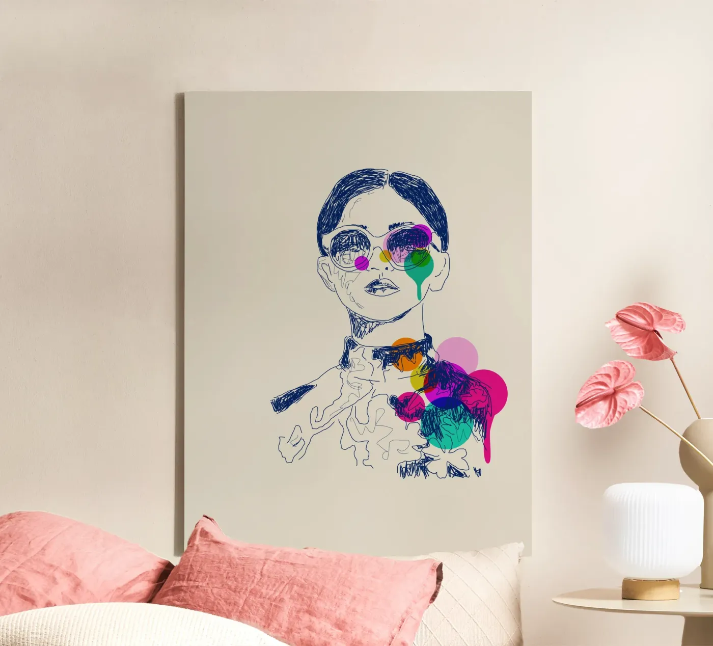 Retro Chic tela da Indigo Rain