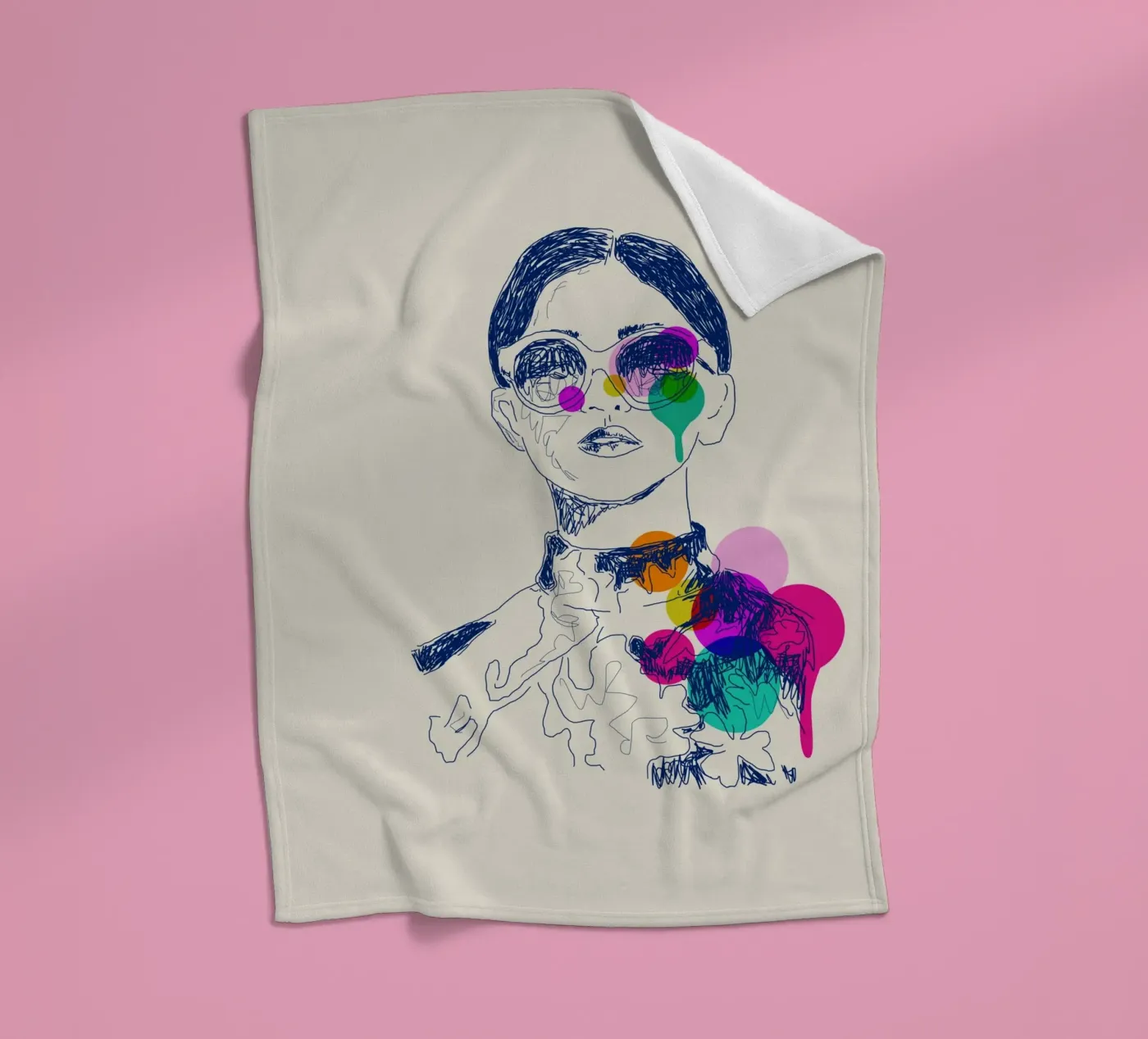Retro Chic Fleecedecke von Indigo Rain