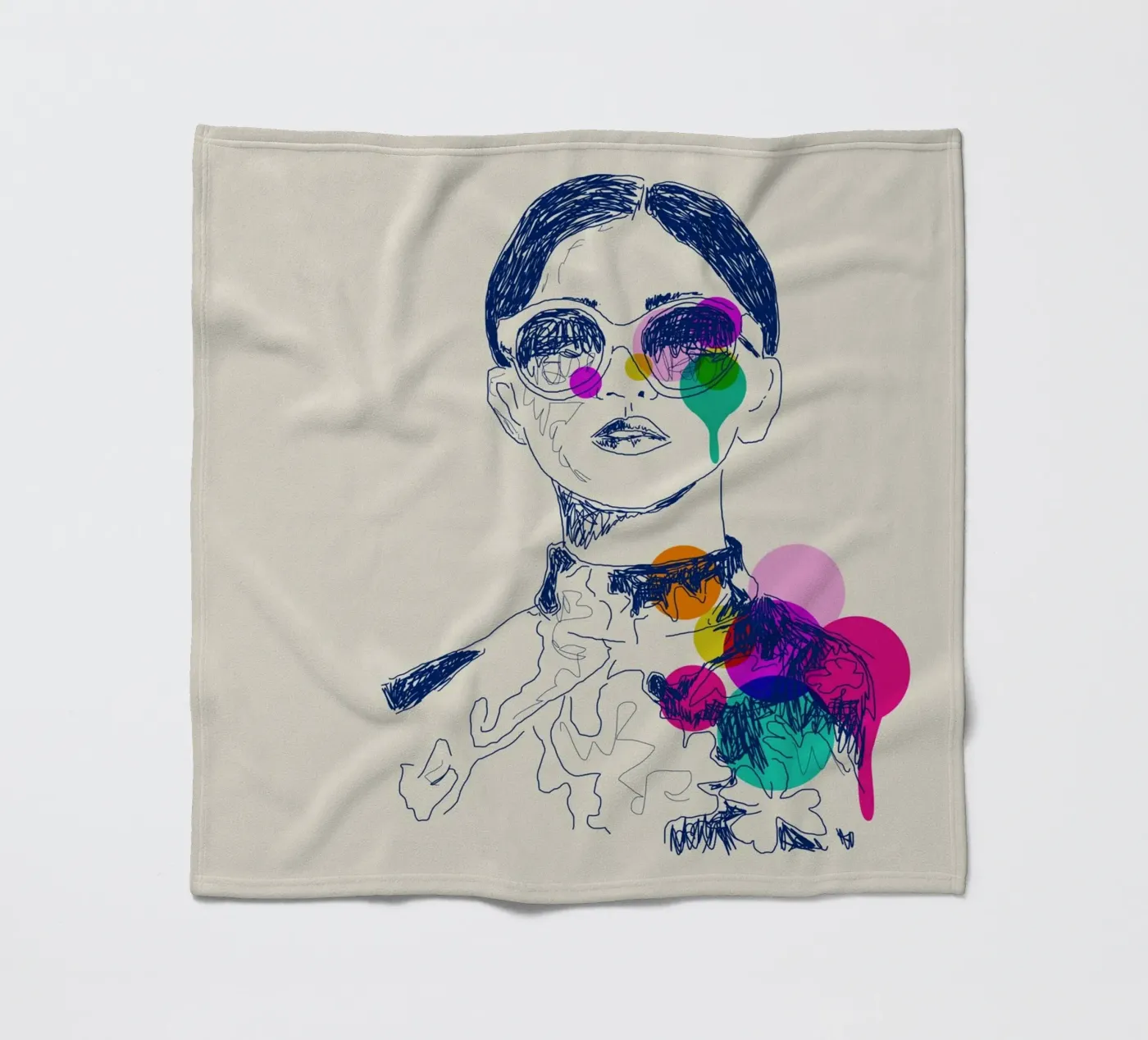 Retro Chic Fleecedecke von Indigo Rain