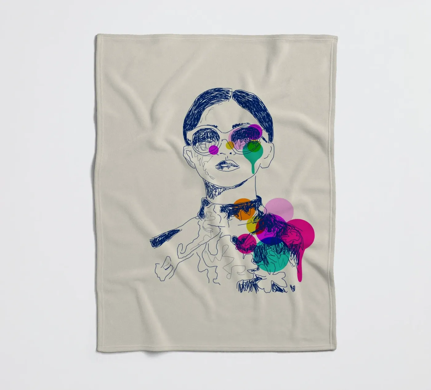 Retro Chic Fleecedecke von Indigo Rain