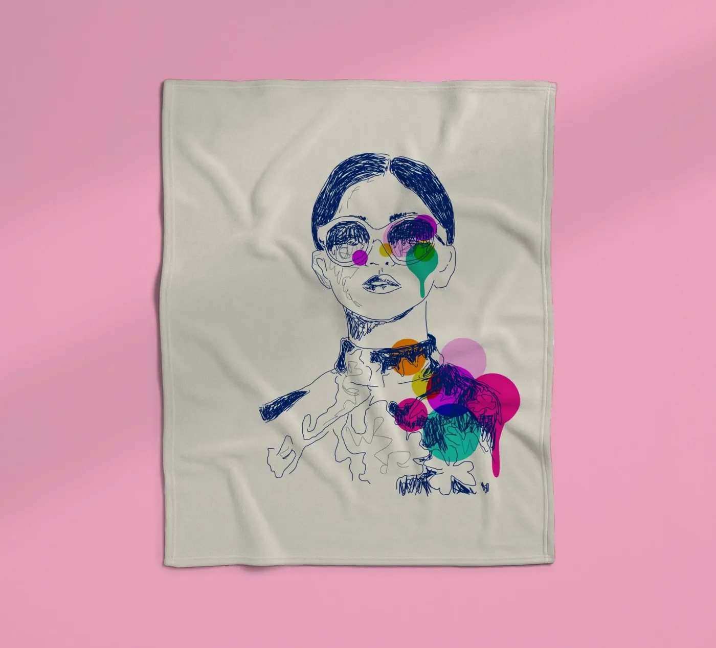 Retro Chic Fleecedecke von Indigo Rain