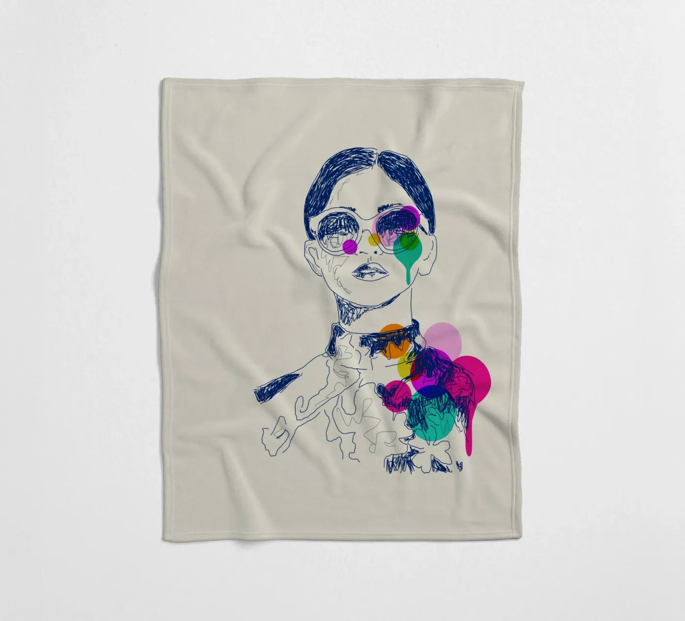 Retro Chic Fleecedecke von Indigo Rain