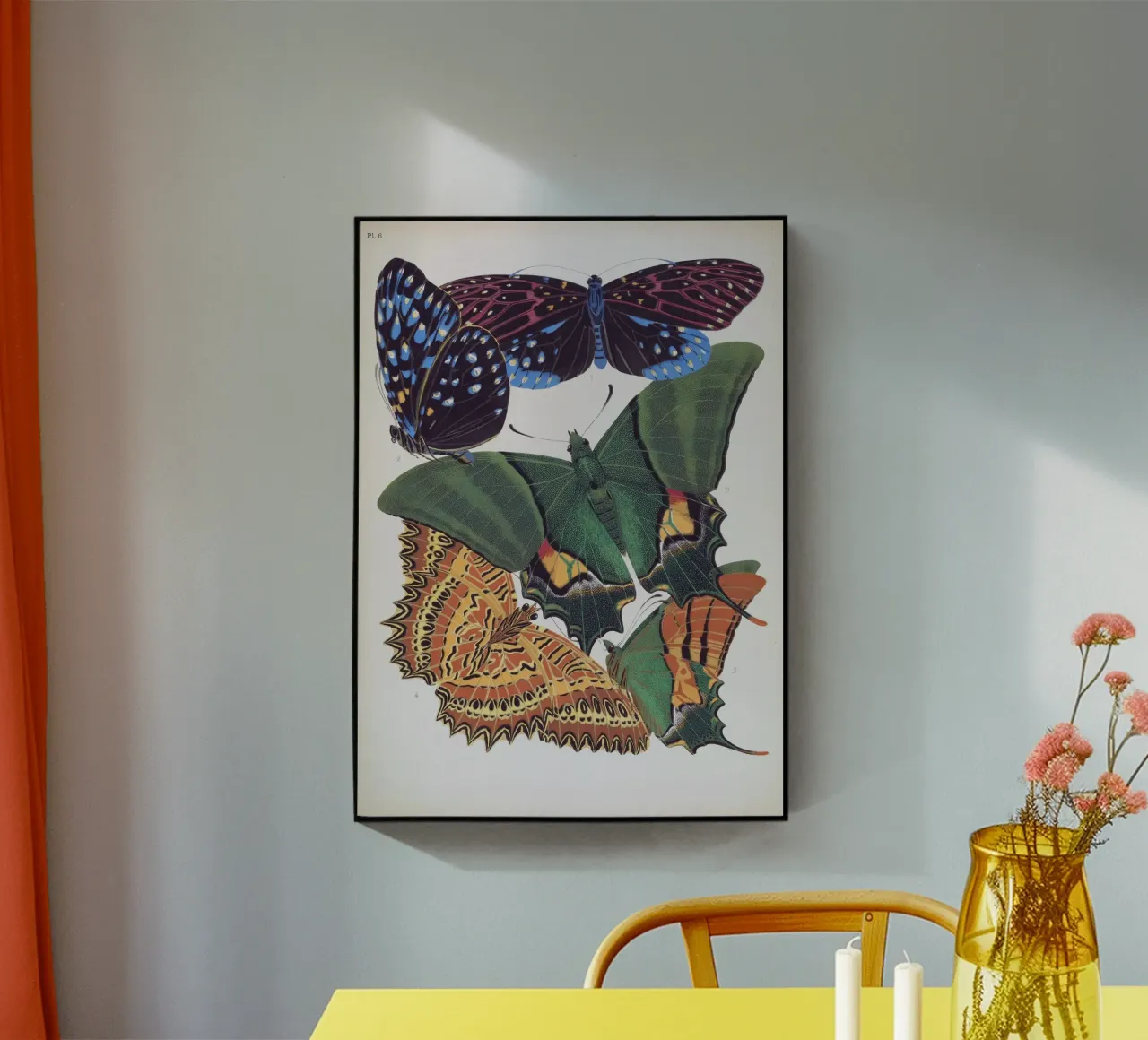 Vlindercollage plexiglass da vintagebotanics