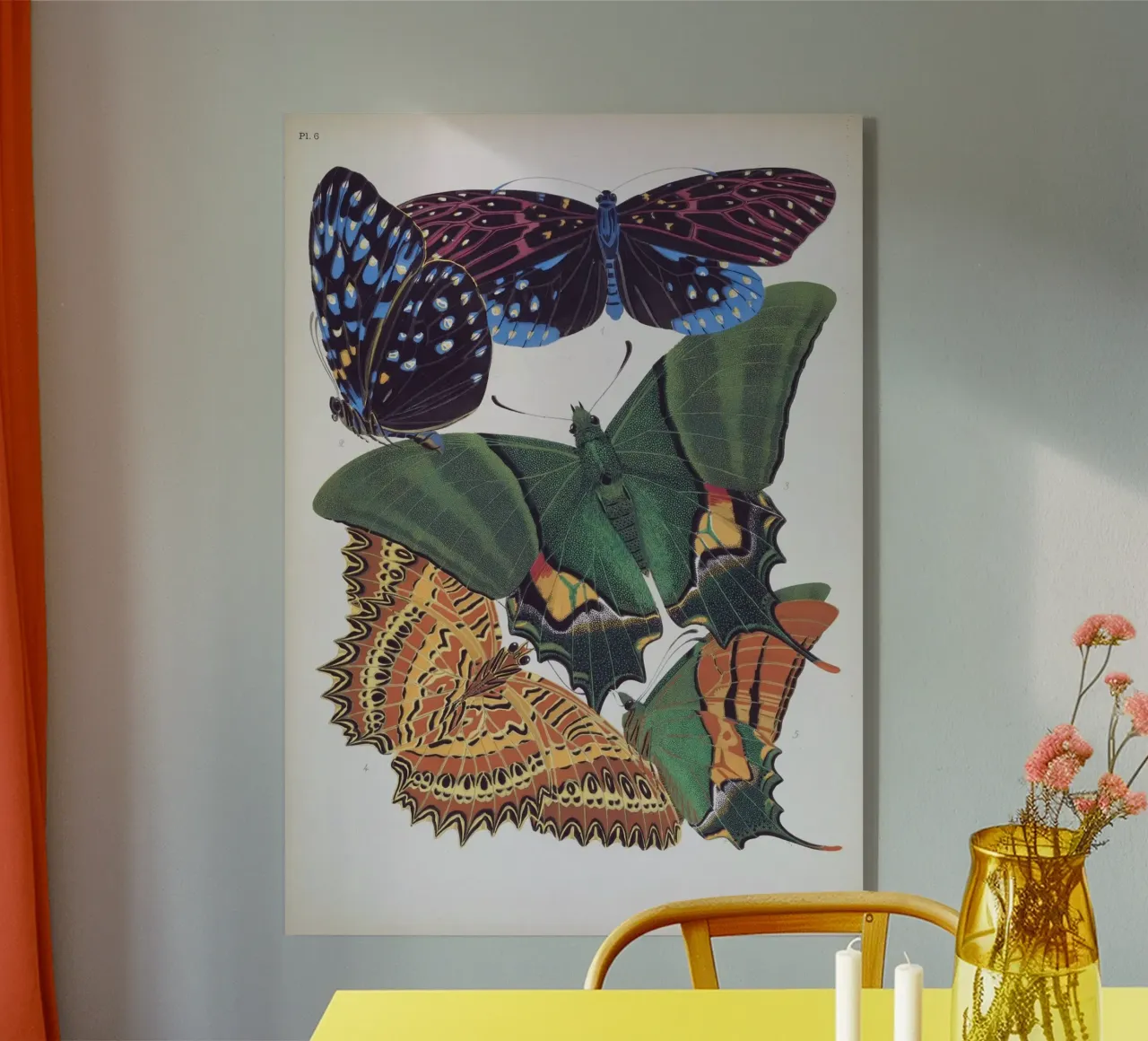 Vlindercollage plexiglass da vintagebotanics