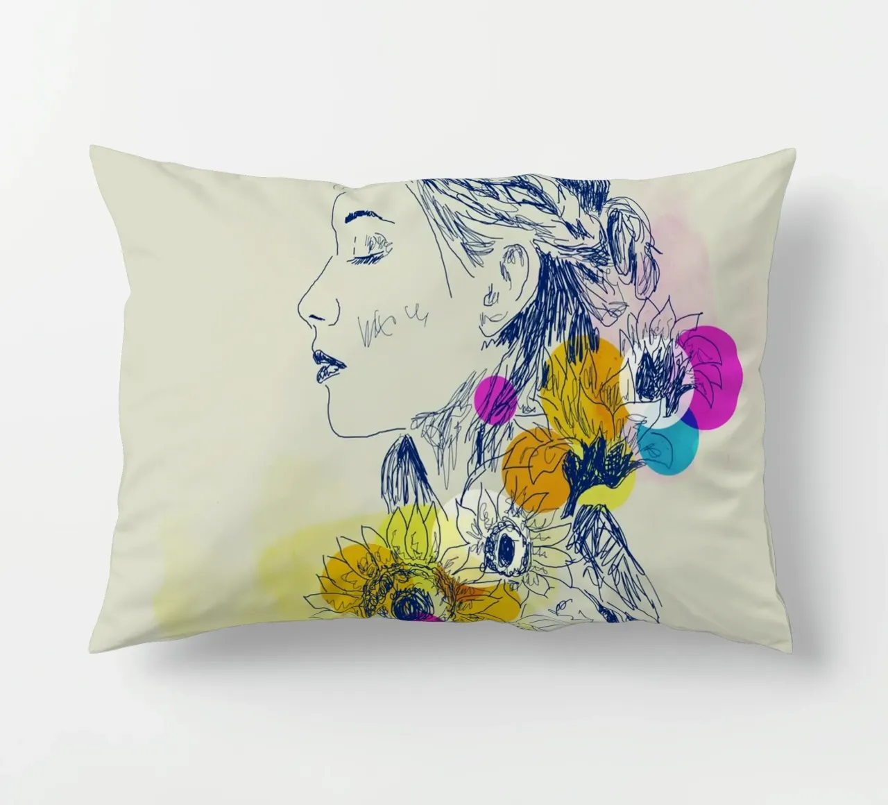 Sunflower Serenity cuscino da Indigo Rain
