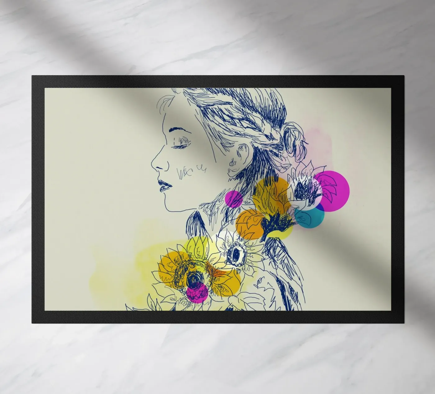 Sunflower Serenity zerbino da Indigo Rain