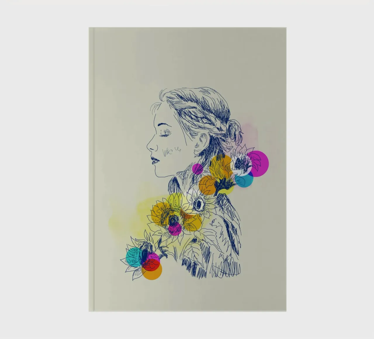 Sunflower Serenity notebook by Indigo Rain