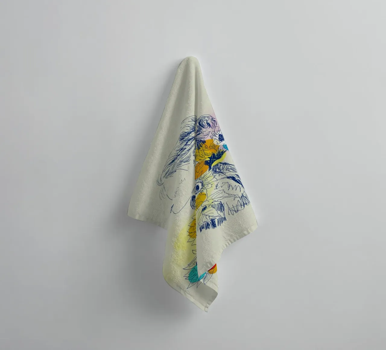 Sunflower Serenity asciugamano da bagno da Indigo Rain