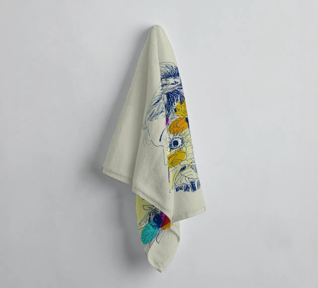 Sunflower Serenity asciugamano da bagno da Indigo Rain