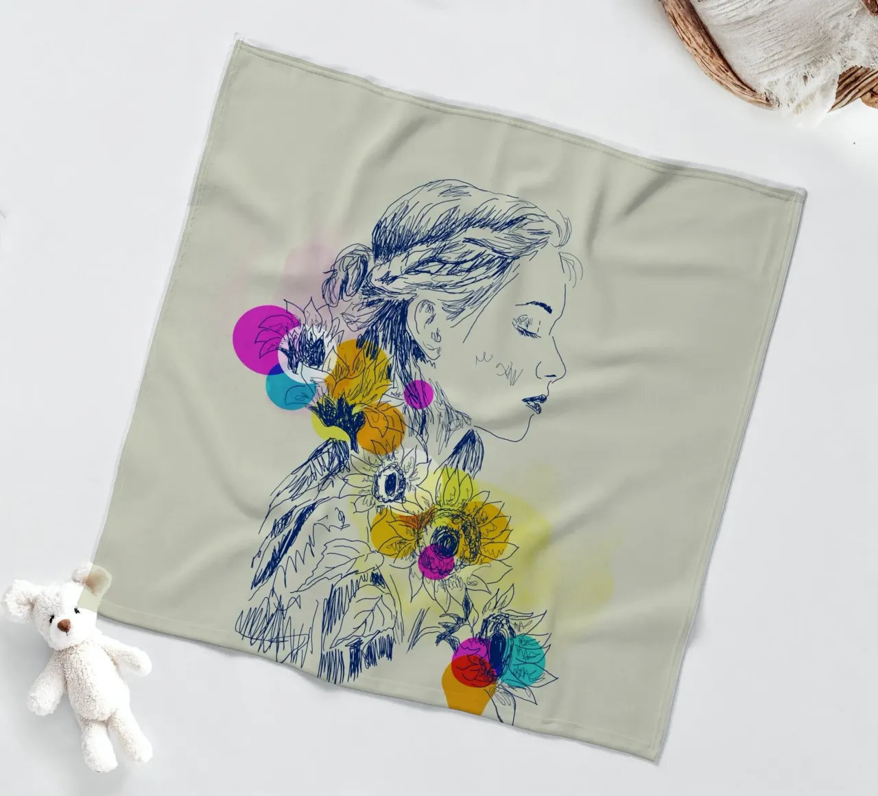 Sunflower Serenity coperta in pile da Indigo Rain