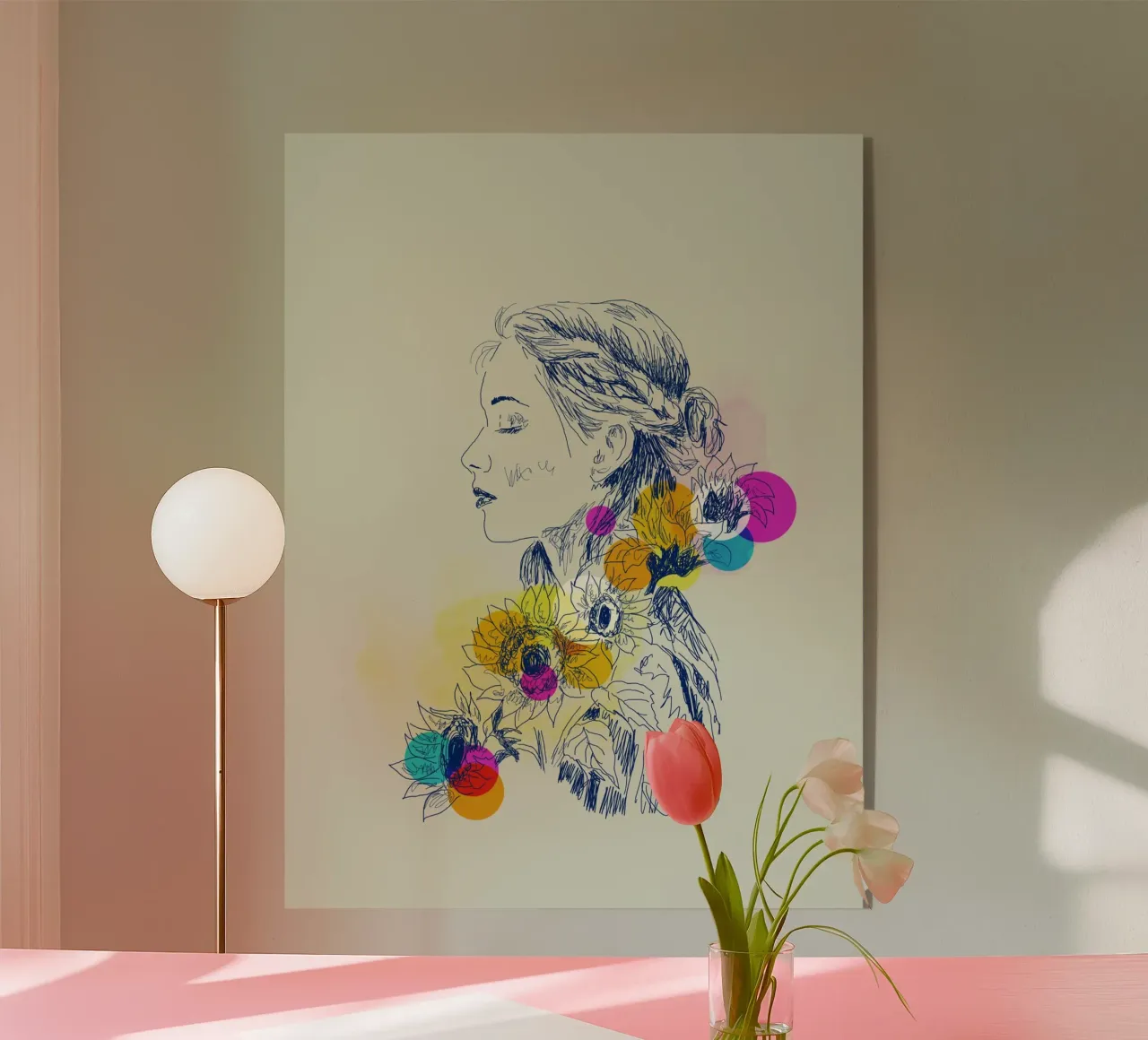 Sunflower Serenity plexiglass da Indigo Rain