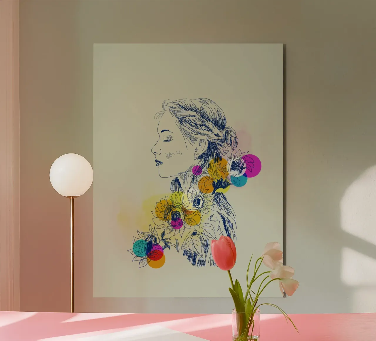 Sunflower Serenity alluminio dibond da Indigo Rain