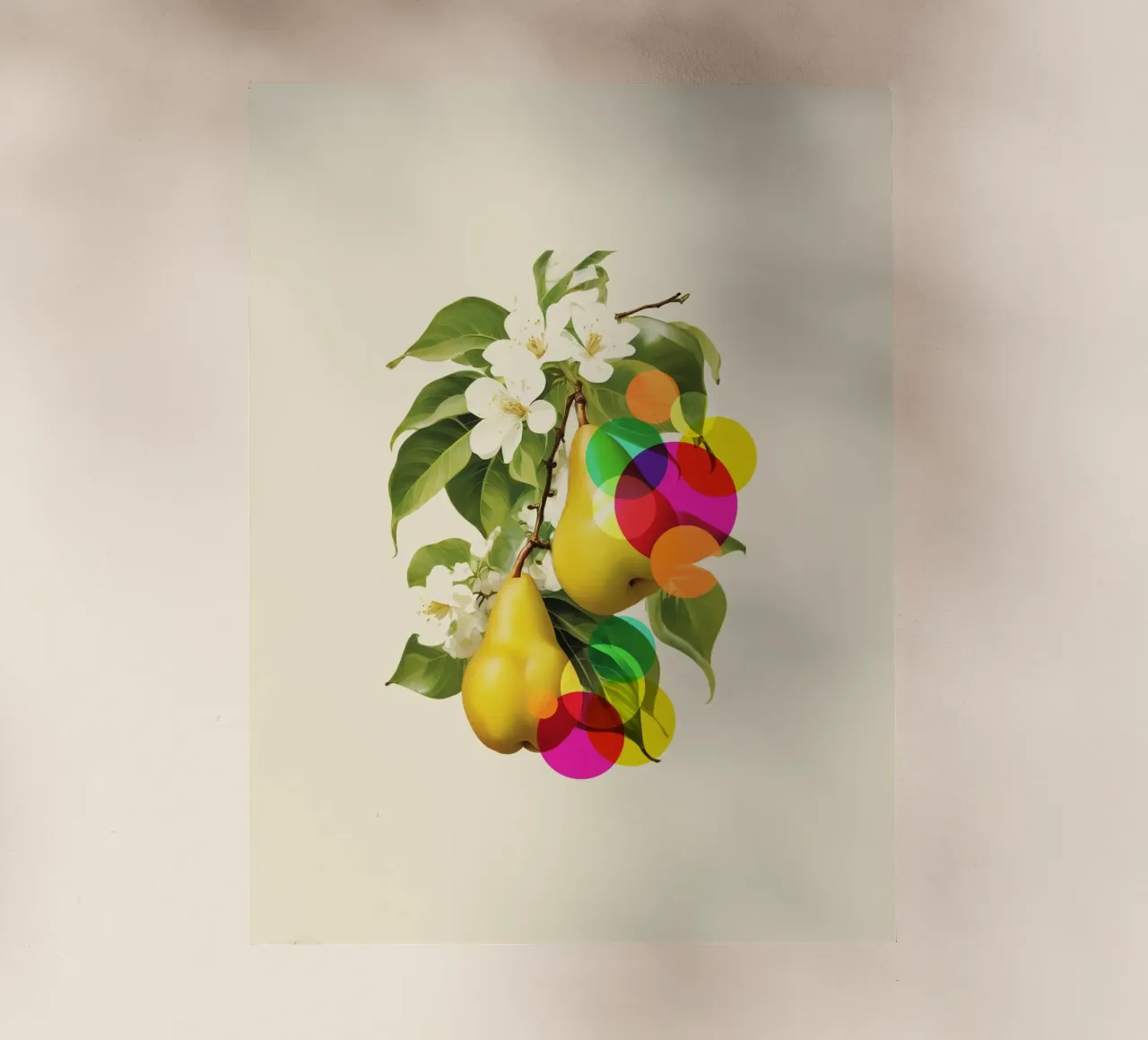 Modern Pear Art pellicola backlit da Indigo Rain