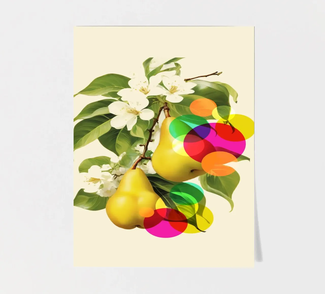 Modern Pear Art Stickerbogen von Indigo Rain