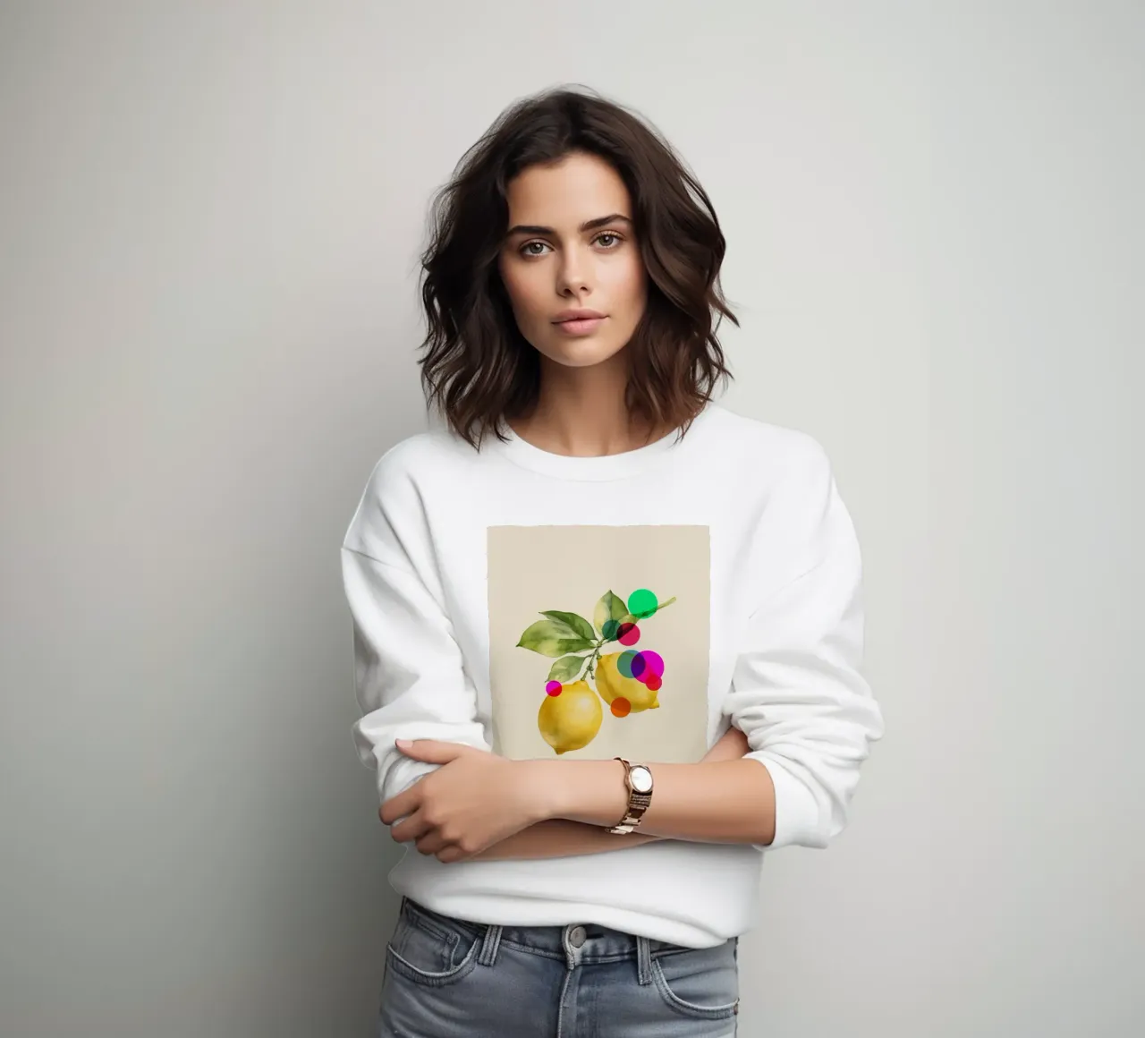 Botanical Lemon Art felpa da Indigo Rain