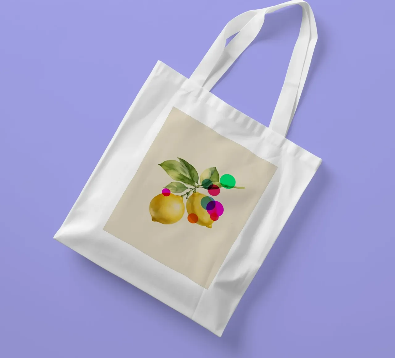Botanical Lemon Art tote bag by Indigo Rain