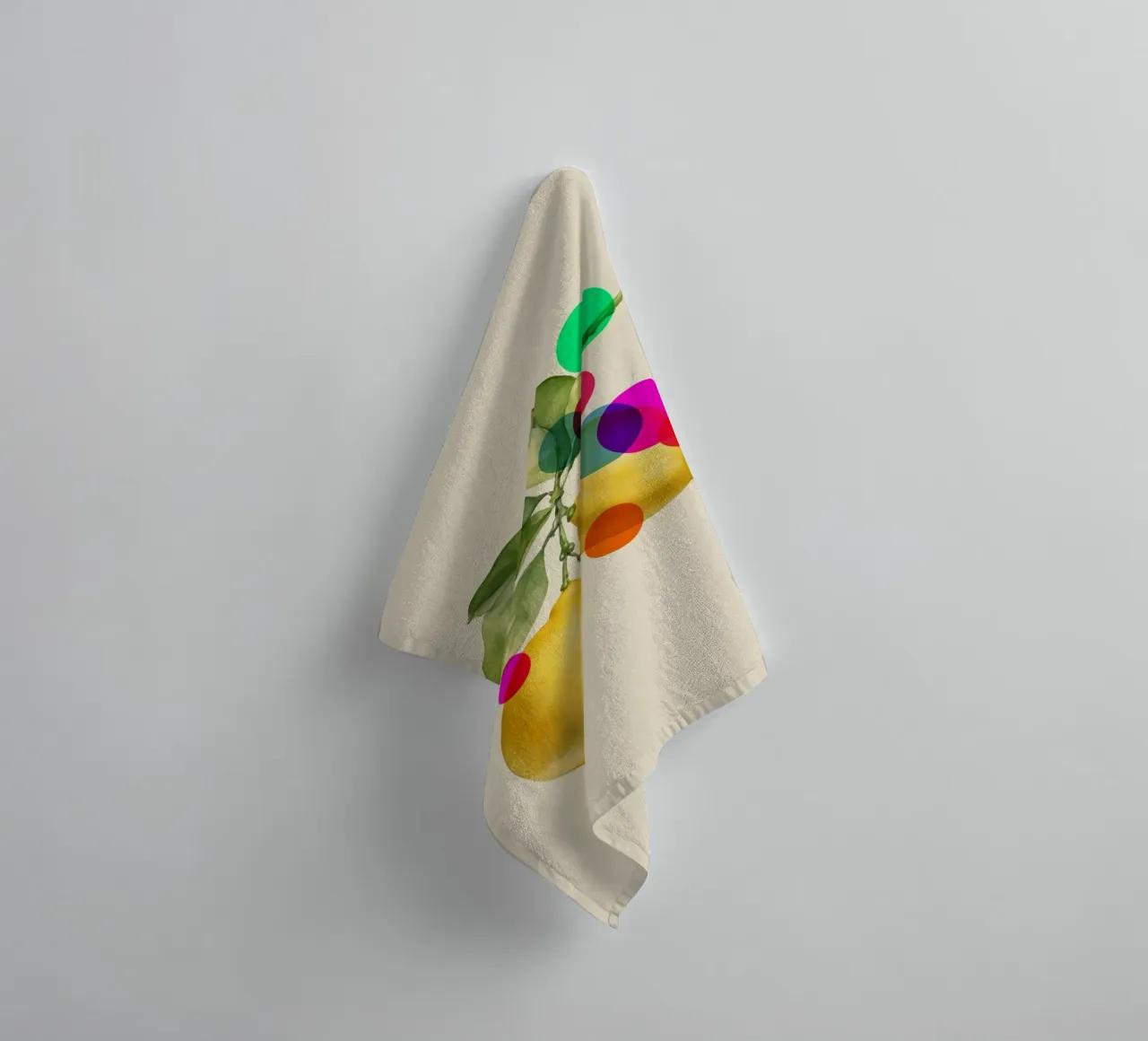 Botanical Lemon Art towel by Indigo Rain