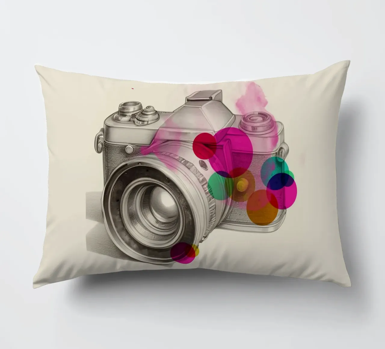 Vintage Camera Art cuscino da Indigo Rain