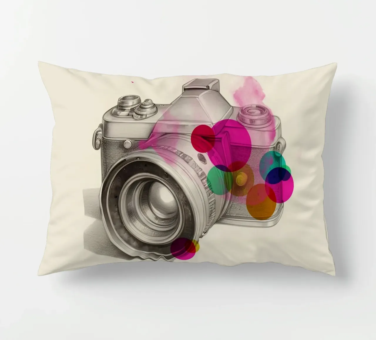 Vintage Camera Art cuscino da Indigo Rain