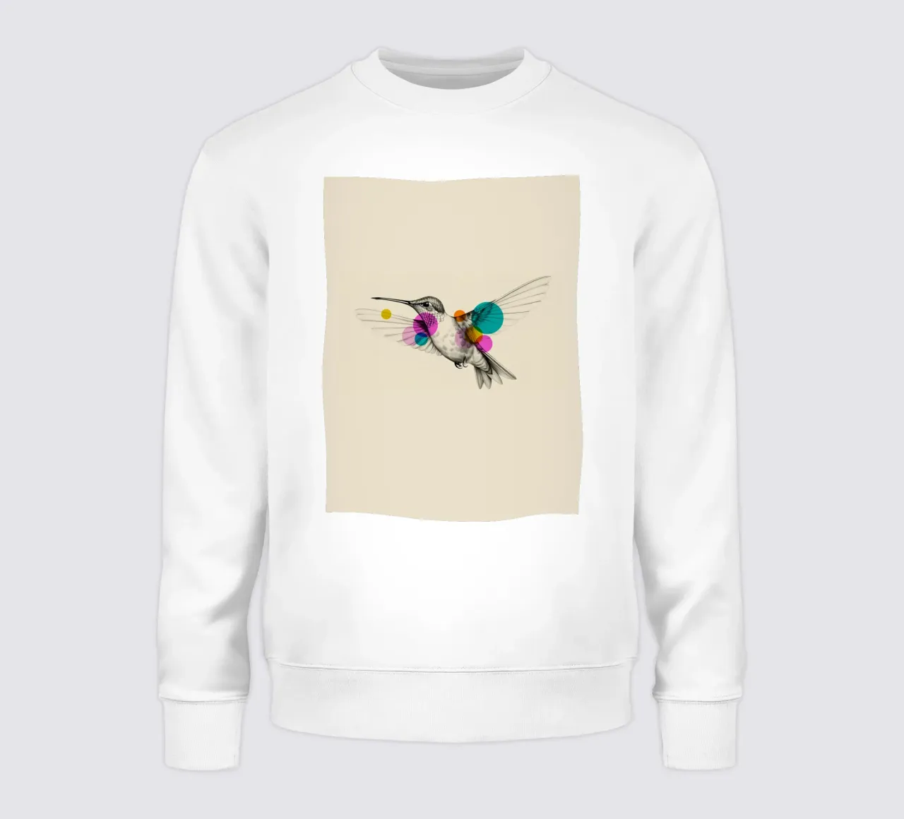Hummingbird Art sweatshirt by Indigo Rain