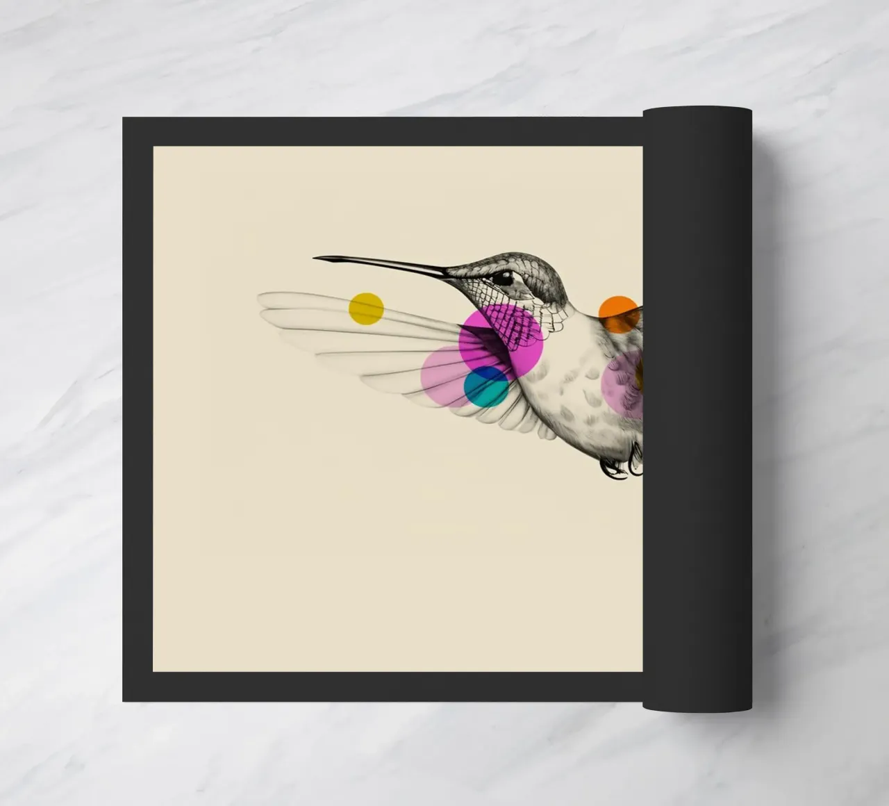 Hummingbird Art zerbino da Indigo Rain