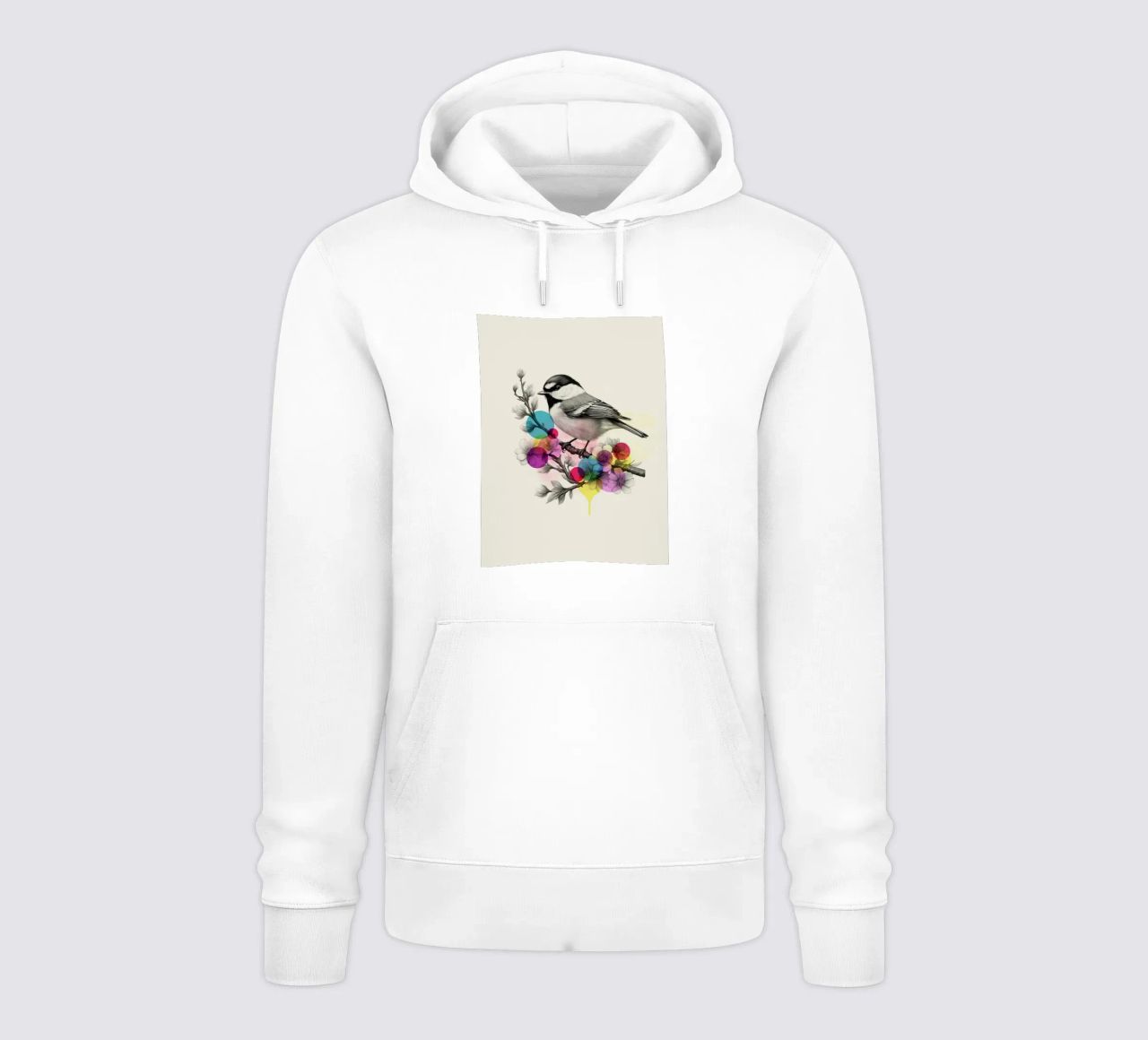 Bird on Twig Art felpa con cappuccio da Indigo Rain
